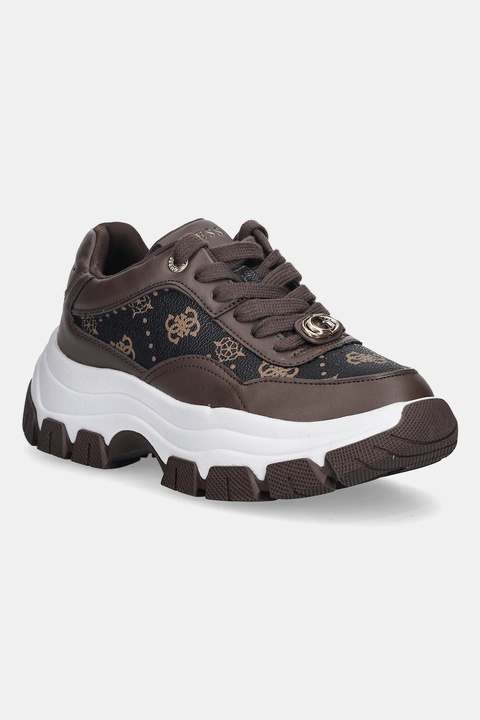 Guess sneakersy BERRETT2 damskie kolor brązowy FLFBRT PEL12 - zdjęcie produktu nr 1