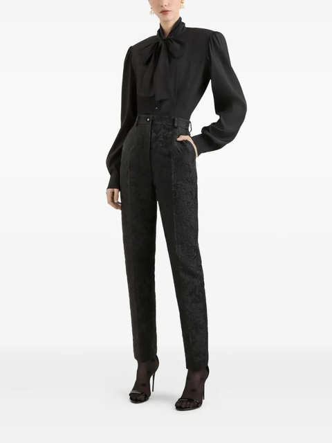 Dolce & Gabbana jacquard trousers - Black - zdjęcie produktu nr 1