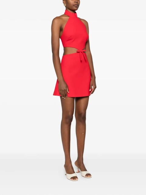 Casablanca halterneck cut-out mini dress - Red - zdjęcie produktu nr 2
