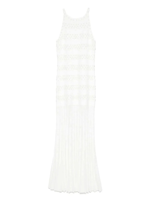 SANDRO pearl-embellished maxi dress - Neutrals - zdjęcie produktu nr 1