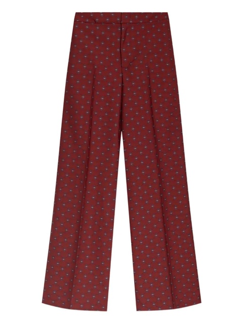 ETRO jacquard-pattern flared trousers - zdjęcie produktu nr 1