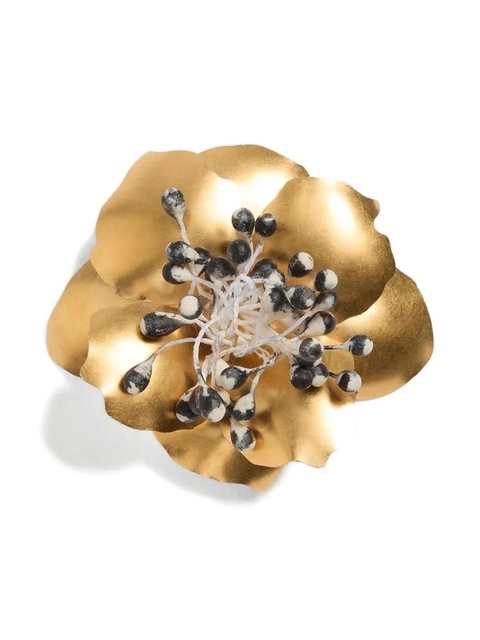 Valentino Garavani Fleur Lumineuse brooch - Gold - zdjęcie produktu nr 1