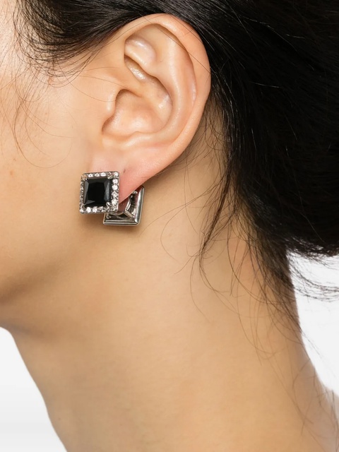 Balenciaga square stones earrings - Silver - zdjęcie produktu nr 2