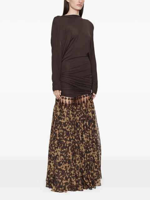 Christopher Esber droplet jersey gown - Brown - zdjęcie produktu nr 2