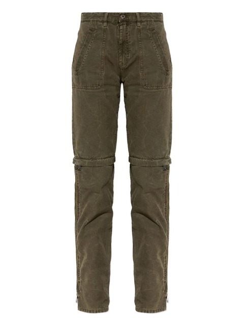 Blumarine zip-detail trousers - Green - zdjęcie produktu nr 1