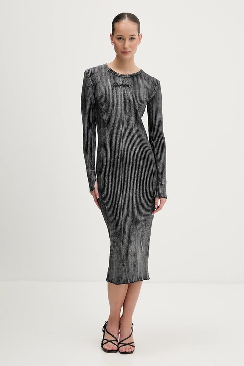 Karl Lagerfeld Jeans sukienka kolor szary midi dopasowana B1W13055 - zdjęcie produktu nr 1