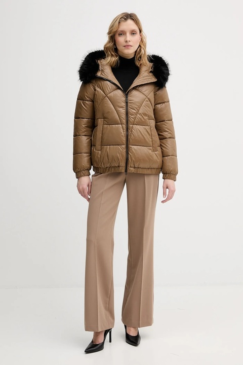 Geox kurtka BACKSIE kolor brązowy zimowa W5628S T3121 - zdjęcie produktu nr 2