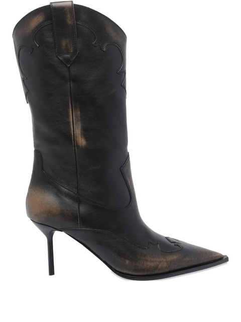 Paris Texas 70mm Lidia western-design pointed boots - Black - zdjęcie produktu nr 1