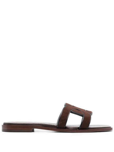 Tod's suede slide sandals - Brown - zdjęcie produktu nr 1