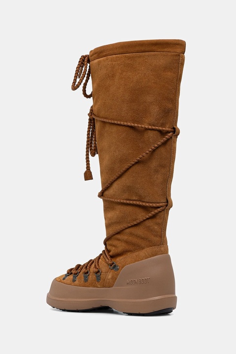 Moon Boot śniegowce zamszowe MB LUNA BOOT EXTRA SUEDE kolor brązowy 80D2480200 M008 - zdjęcie produktu nr 2