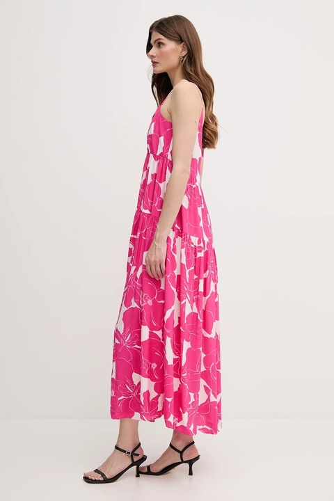Marc Aurel sukienka kolor różowy maxi rozkloszowana 6981-1010-24795 - zdjęcie produktu nr 2