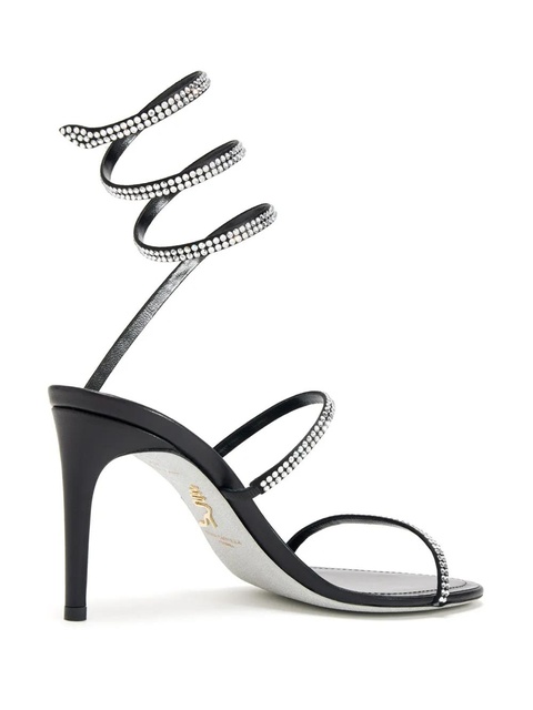 René Caovilla 105mm crystal-embellished sandals - Black - zdjęcie produktu nr 2