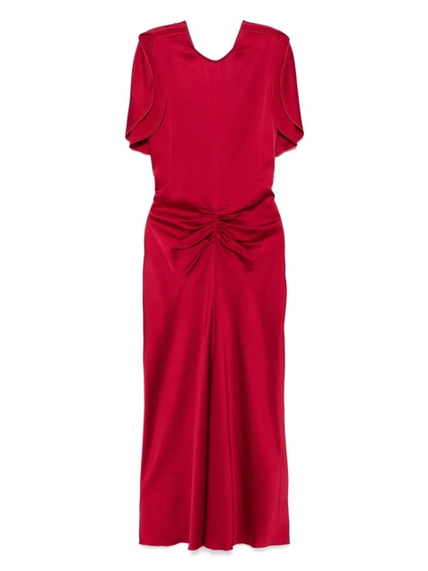 Victoria Beckham gathered-detail midi dress - zdjęcie produktu nr 1