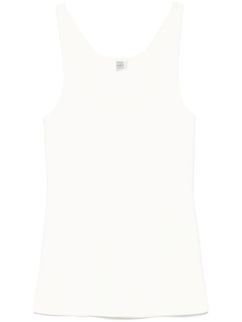TOTEME fine-knit tank top - White - zdjęcie produktu nr 1
