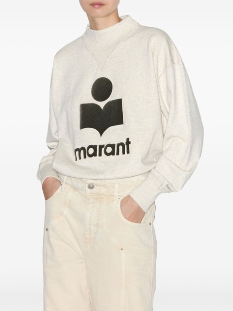 MARANT ÉTOILE Moby logo-print sweatshirt - Neutrals - zdjęcie produktu nr 2