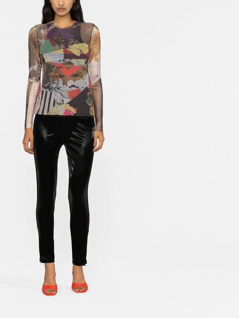ROTATE BIRGER CHRISTENSEN faux leather leggings - Black - zdjęcie produktu nr 2