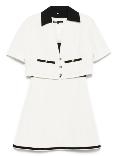 Maje tweed dress and jacket set - White - zdjęcie produktu nr 1