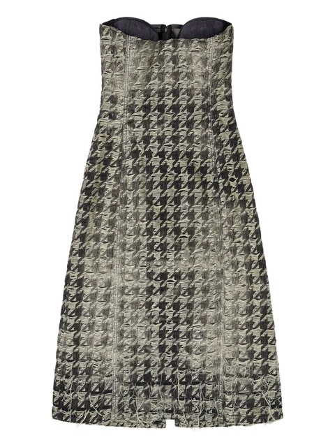 Diesel houndstooth frayed dress - Black - zdjęcie produktu nr 1