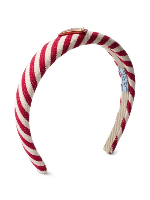 Prada cotton-blend headband - Red - zdjęcie produktu nr 1
