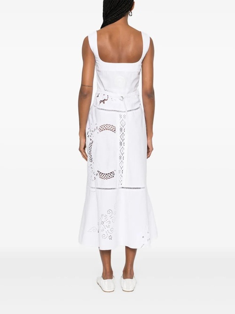 Marine Serre Regenerated midi dress - White - zdjęcie produktu nr 2