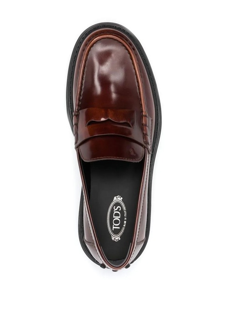 Tod's spike-stud embellished loafers - Brown - zdjęcie produktu nr 2