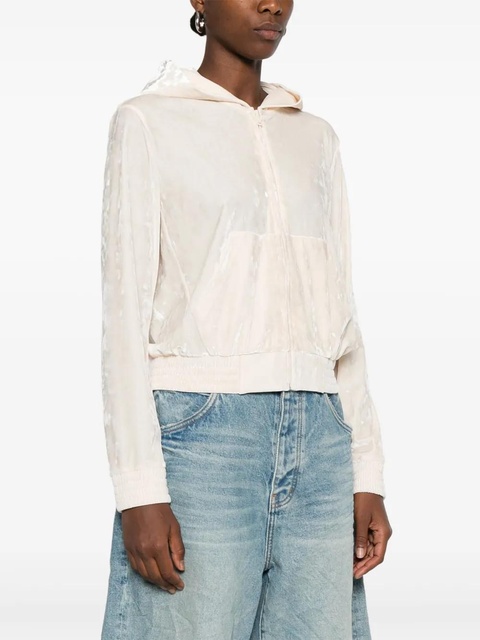 MC2 Saint Barth velvet hoodie - Neutrals - zdjęcie produktu nr 2