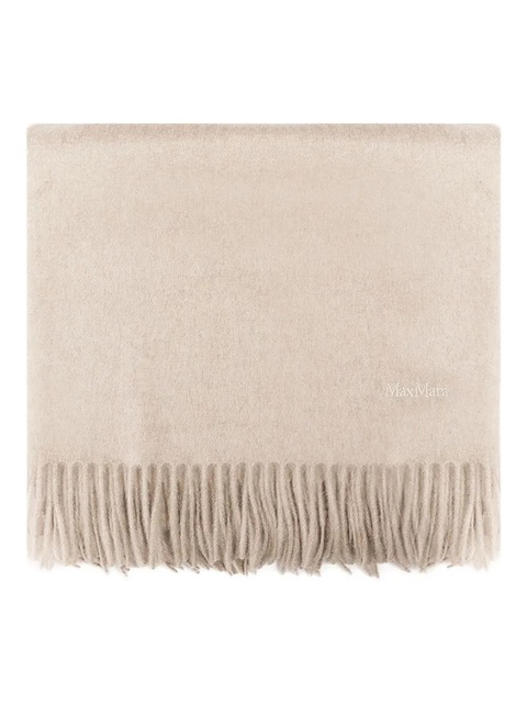 Max Mara fringed cashmere scarf - Neutrals - zdjęcie produktu nr 1