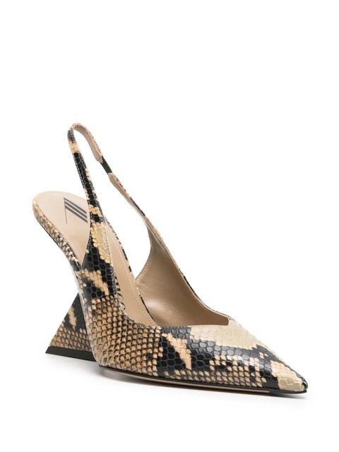 The Attico Cheope 105mm leather pumps - Neutrals - zdjęcie produktu nr 2
