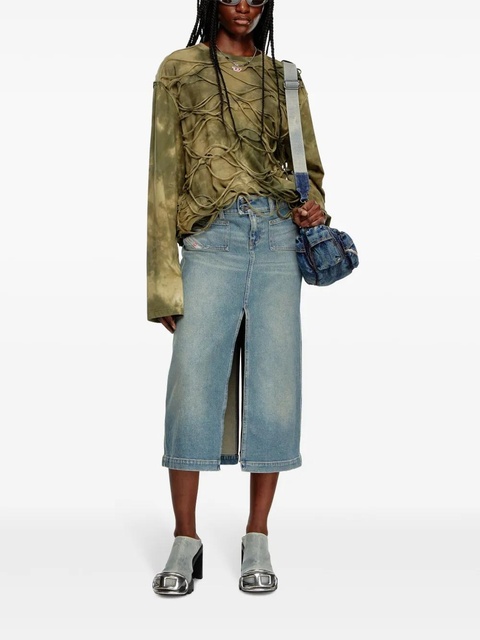 Diesel De-Hush denim midi skirt - Blue - zdjęcie produktu nr 2