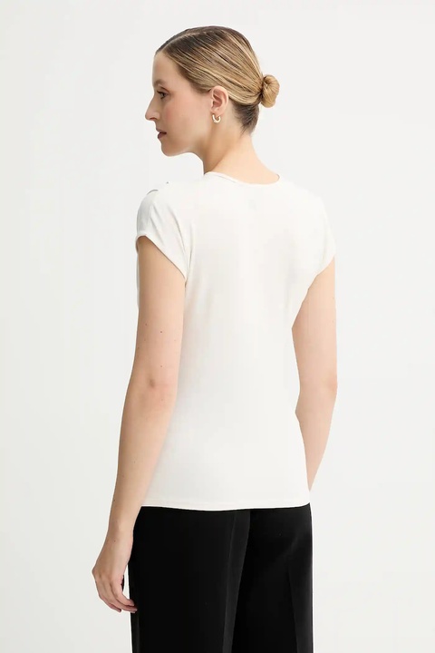 Calvin Klein t-shirt damski kolor beżowy LV047B275G - zdjęcie produktu nr 2