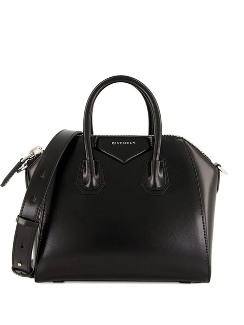 Givenchy mini Antigona box two-way leather tote bag - Black - zdjęcie produktu nr 1
