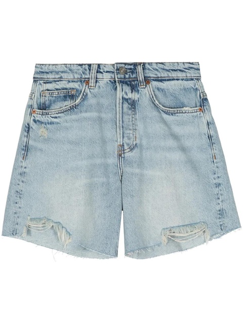 Reformation Raye mid-rise denim shorts - Blue - zdjęcie produktu nr 2