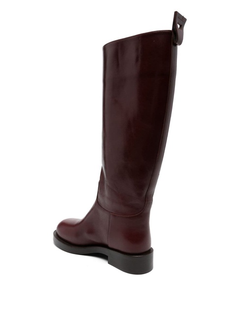Rabanne leather boots - Red - zdjęcie produktu nr 2