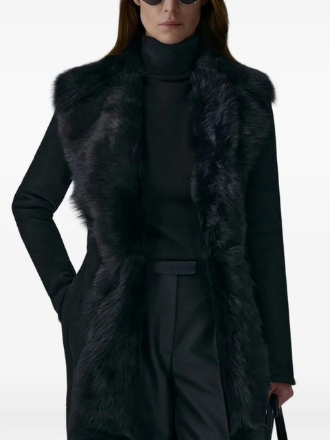 Magda Butrym fur-trim coat - Black - zdjęcie produktu nr 1