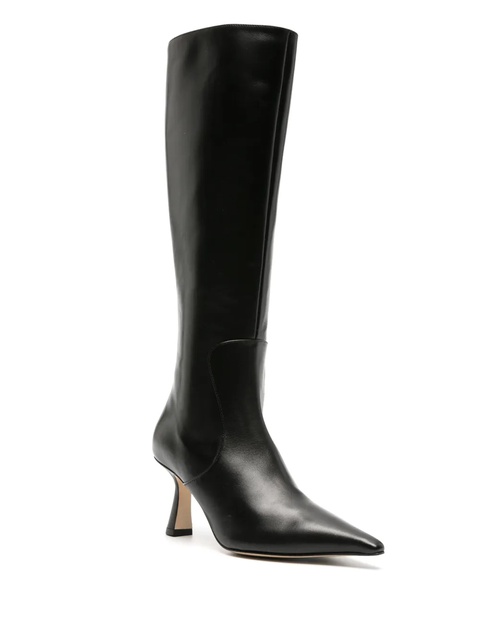Aeyde Esme 75mm knee-high leather boots - Black - zdjęcie produktu nr 2