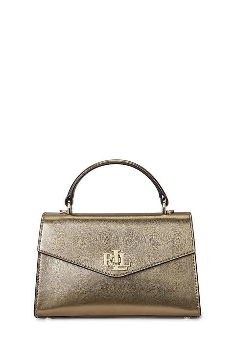Lauren Ralph Lauren torebka skórzana kolor złoty 431P02413 - zdjęcie produktu nr 1