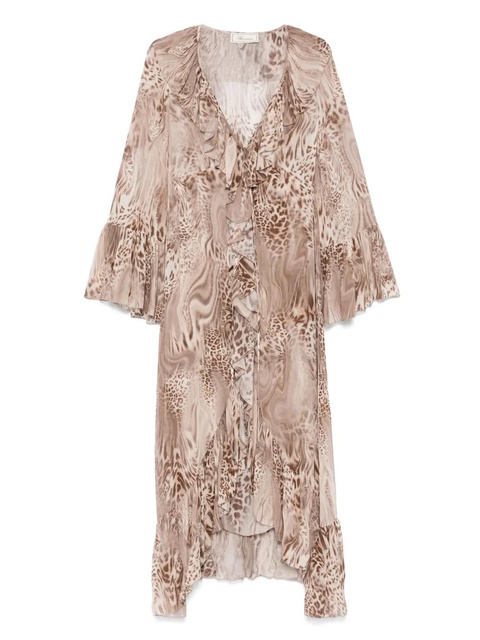 Blumarine printed chiffon maxi dress - Neutrals - zdjęcie produktu nr 1