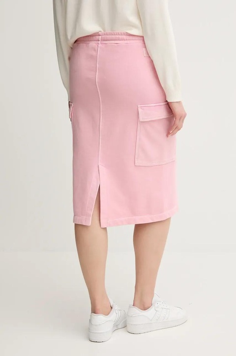 United Colors of Benetton spódnica bawełniana kolor różowy mini prosta 39BLD000E - zdjęcie produktu nr 2