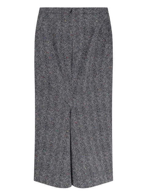 Givenchy herringbone-pattern midi pencil skirt - Black - zdjęcie produktu nr 2