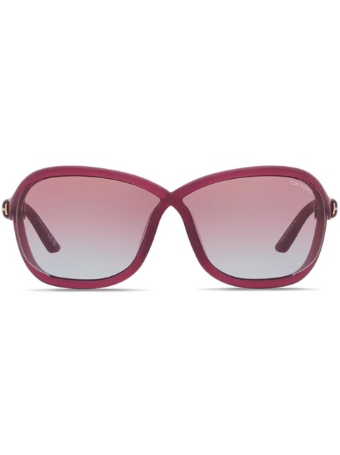 TOM FORD Eyewear Fernanda oversized-frame sunglasses - Purple - zdjęcie produktu nr 1