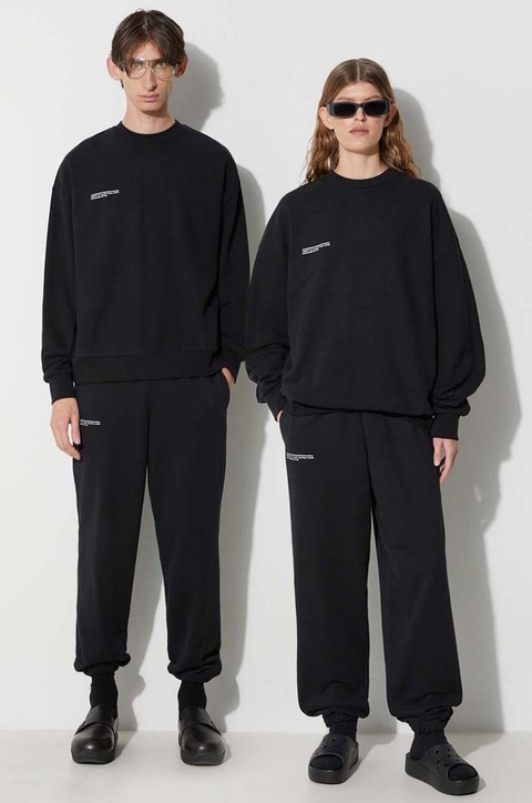 Pangaia bluza bawełniana kolor czarny z nadrukiem - zdjęcie produktu nr 1