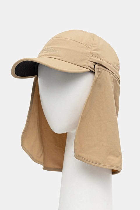 Jack Wolfskin czapka z daszkiem Canyon kolor zielony gładka A63649 - zdjęcie produktu nr 1