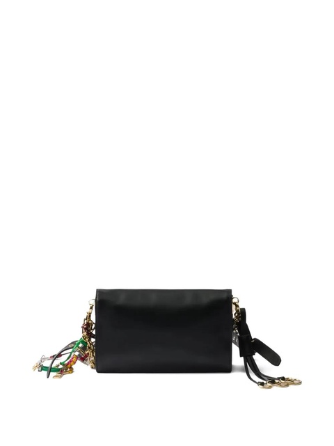 Prada Soft Sound chain-detail shoulder bag - Black - zdjęcie produktu nr 1
