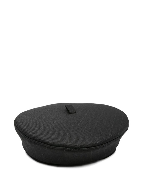 Ruslan Baginskiy pinstriped beret - Black - zdjęcie produktu nr 2