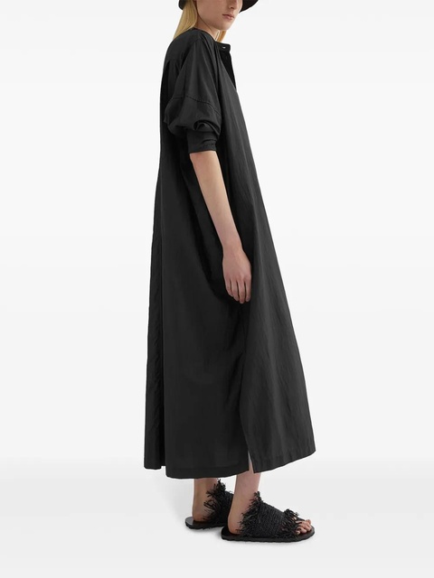 Jil Sander satin shirt dress - Black - zdjęcie produktu nr 2