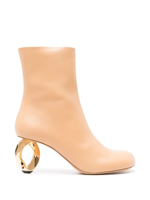 JW Anderson 105mm sculpted-heel leather boots - Neutrals - zdjęcie produktu nr 1