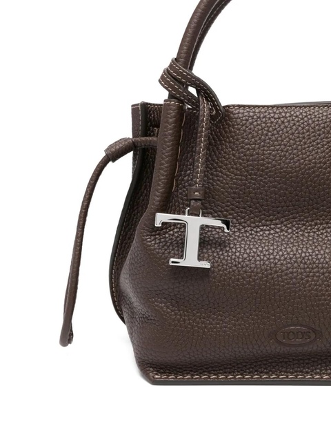 Tod's small Buz leather tote bag - MARRON - zdjęcie produktu nr 2