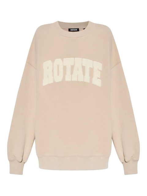 ROTATE BIRGER CHRISTENSEN logo-appliqué sweatshirt - Neutrals - zdjęcie produktu nr 1