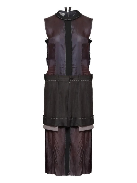 Maison Margiela layered sleeveless dress - Purple - zdjęcie produktu nr 1