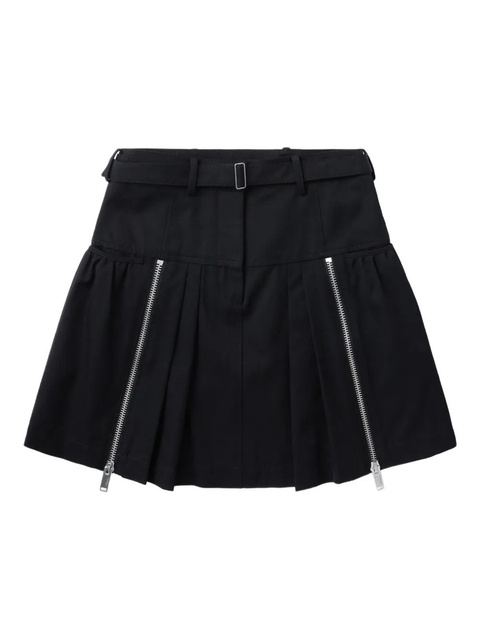 3.1 Phillip Lim pleated zip-detail skirt - Black - zdjęcie produktu nr 1